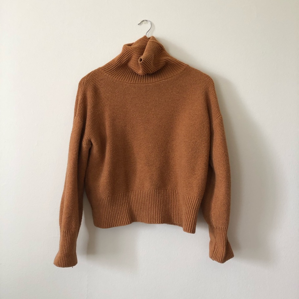 knit turtleneck sweater